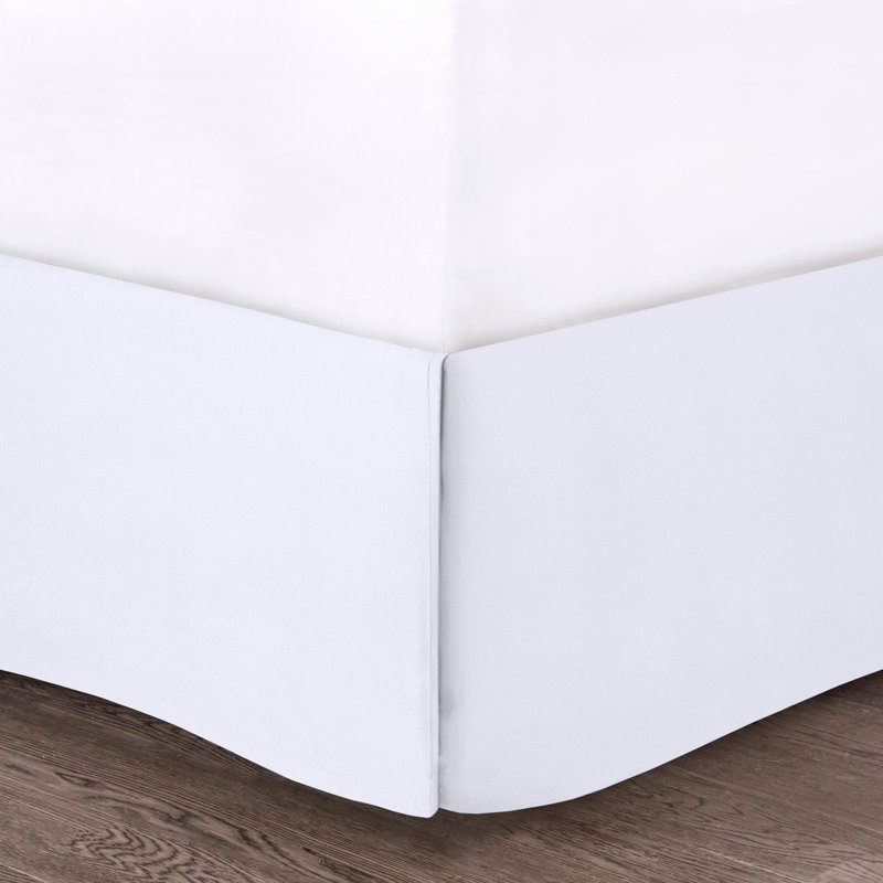 5 Piece Microfiber Ruffled Comforter Set White