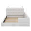 Lit plateforme tapissier avec lampes de lecture-330078131