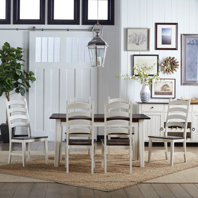 Ensemble de salle à manger extensible en bois massif 7 pièces Matanzas
