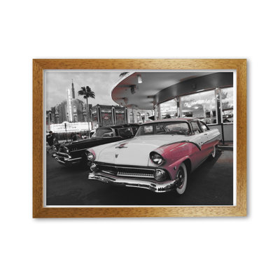 Vintage Car 1 Piece Single Picture Frame Wall Art