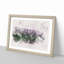 Fog Over Forest In Italy Watercolour - Single Picture Frame Print on MDF-56853814-56853817