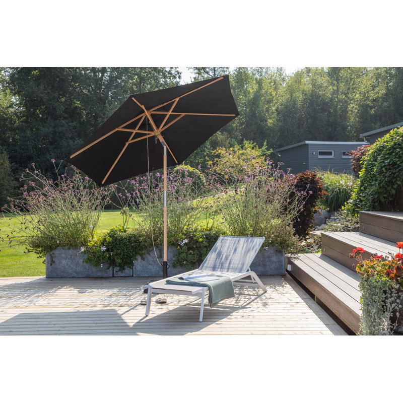 Zaylee 232cm Parasol, Black
