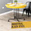 Ensemble de table de cuisine robuste en acier noir