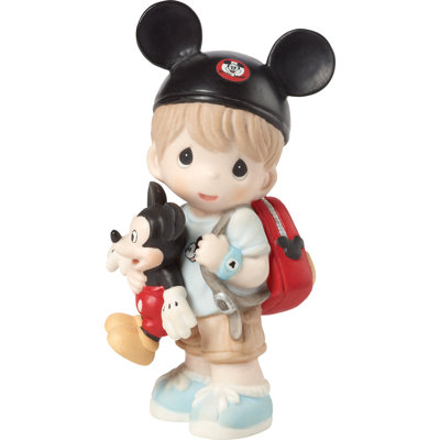 Figurine Precious Moments Disney Dreamer Boy portant des oreilles de souris 4,8 pouces