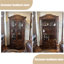 Vitrines en bois massif noisette + verre