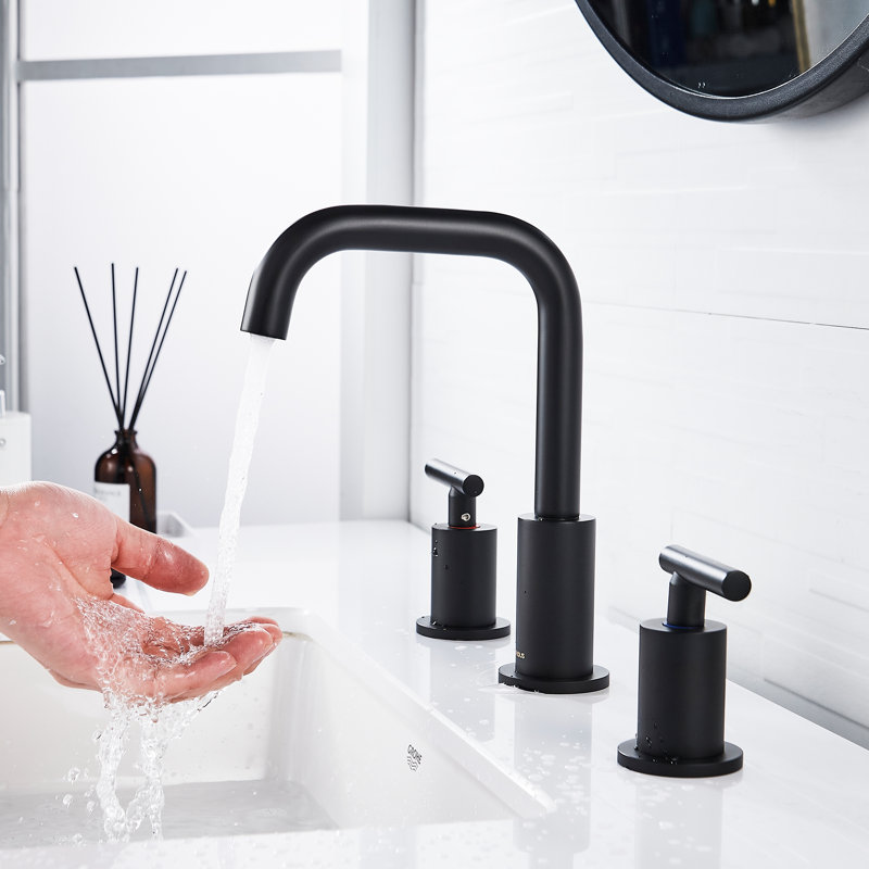 Timed Flow Tap with Waste, Black