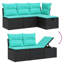  Ensemble de canapé de patio 6 pièces avec coussins en rotin de polyester-397254049-397254048