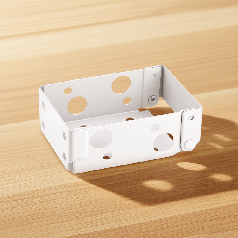 Supports de fixation de boîte, support de fenêtre pour store de fenêtre, convient aux rails de 1,5 po x 2,25 po, avec vis autotaraudeuses et tubes d'expansion, fer robuste, pour installation de stores, blanc