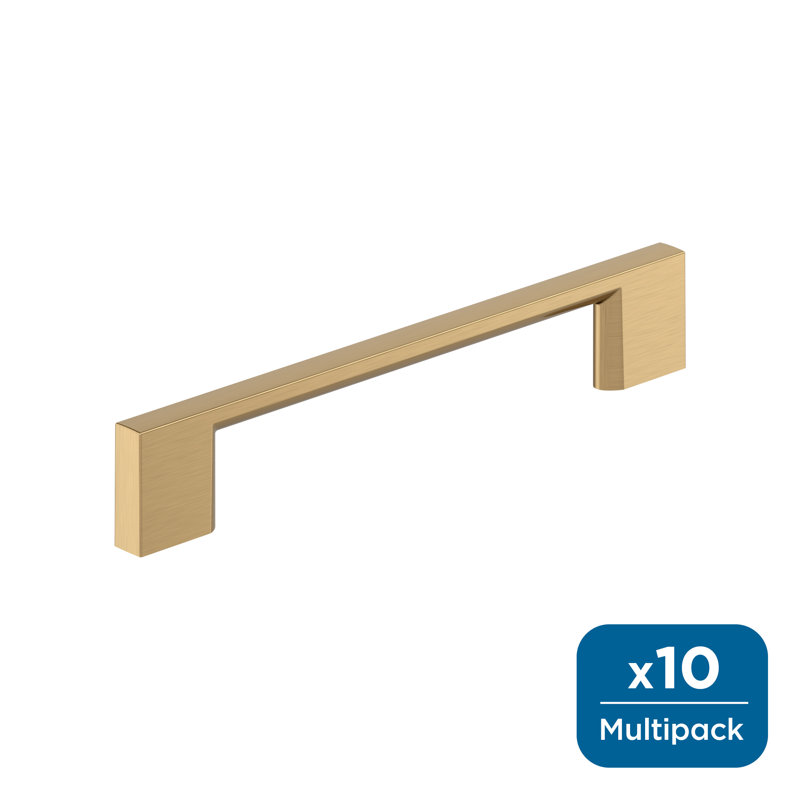 Cityscape 5-1/16 inch (128mm) Center-to-Center Champagne Bronze Cabinet Pull - 10 Pack, Champagne Bronze