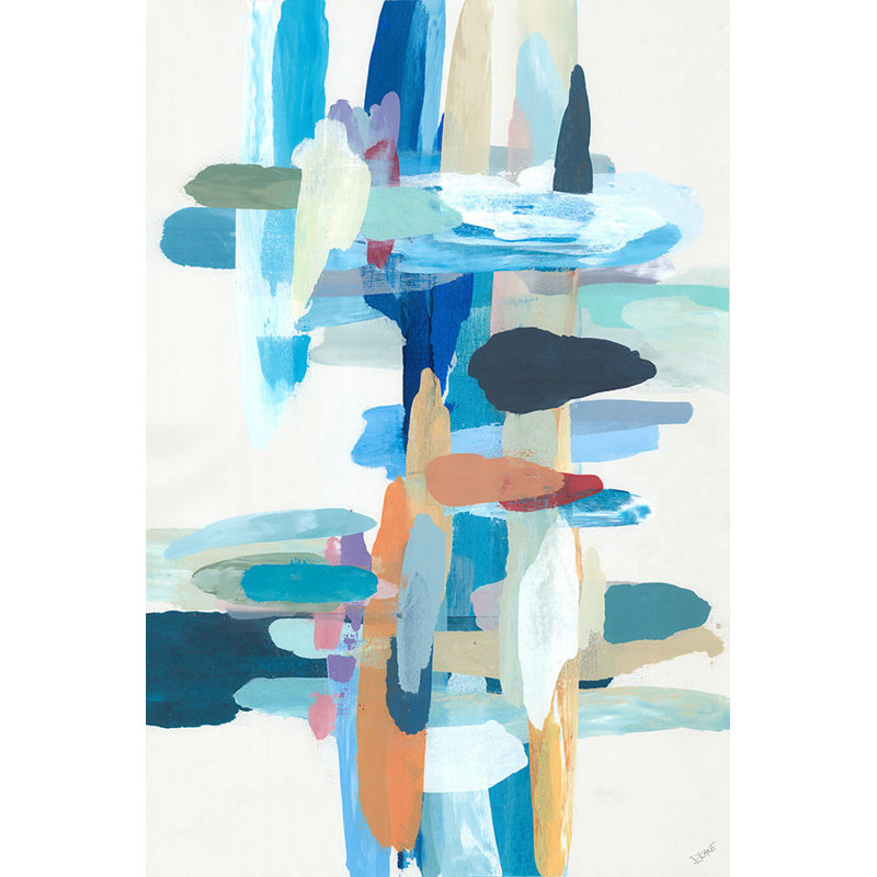 Bridge Painting by Rick Kane, Image Brush Gel, 46.75" H x 31.75" W 