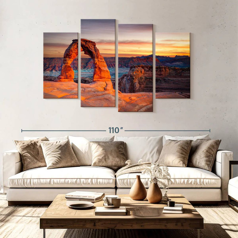 Alvord Delicate Arch In Utah, 54" H x 84" W
