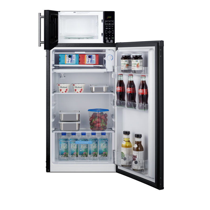 Microwave/Refrigerator-Freezer Combination with Allocator, Right Hand Swing