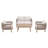 4-Person Outdoor Seating Group with Cushions