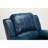 Navy Blue Leather Gel Recliner