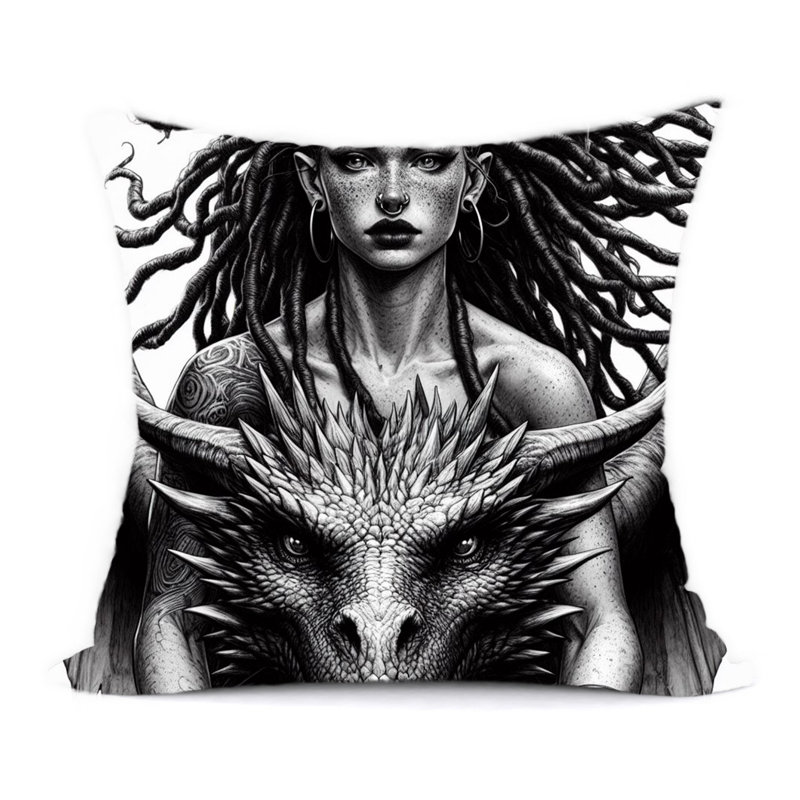 Abstract Reversible Throw Pillow