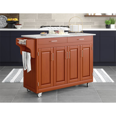 Littrell Granite Top Kitchen Island