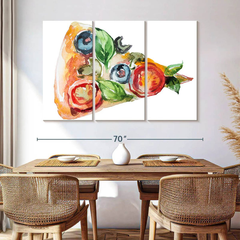 Yarlin Pizza Slice, 42" H x 65" W