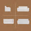 Causeuse à accoudoirs carrés de 66 po, canapé en chenille de style Mid-Century moderne avec structure en fer renforcé pour le salon, assemblage facile-391550465
