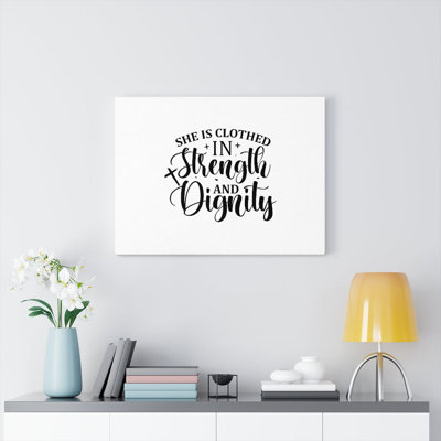 Strength And Dignity - Wrapped Canvas Print