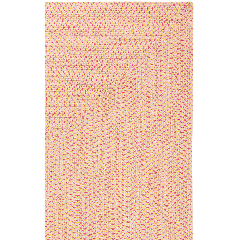 Tapis beige tressé à la main Garbrand, Rectangle de 5 pi x 8 pi