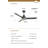  52" Outdoor Ceiling Fan With Lights And Remote Control, Wet Rated Waterproof