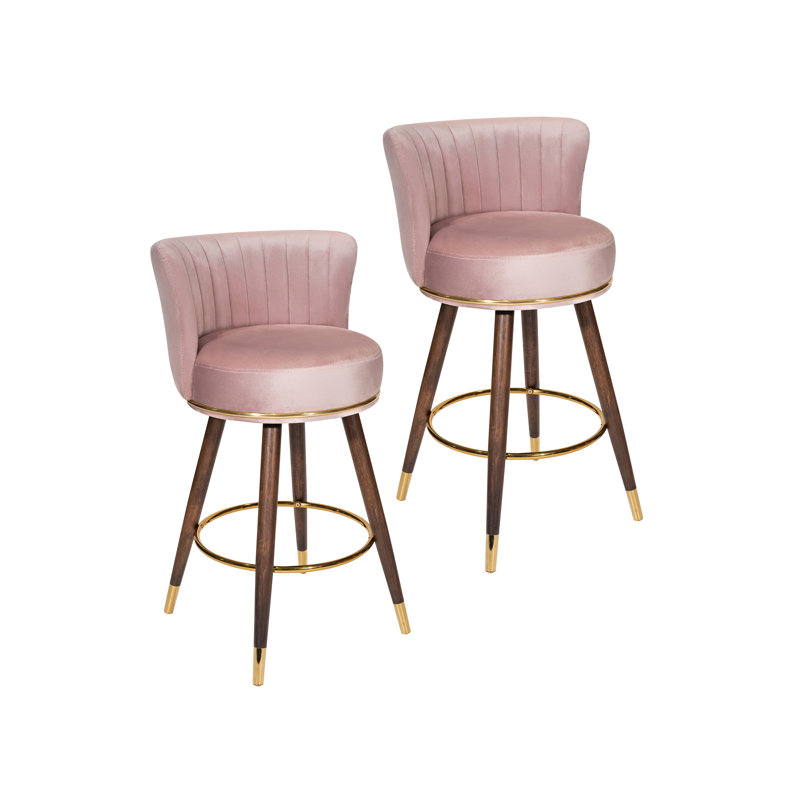 Tabourets de bar Pedra, Rose
