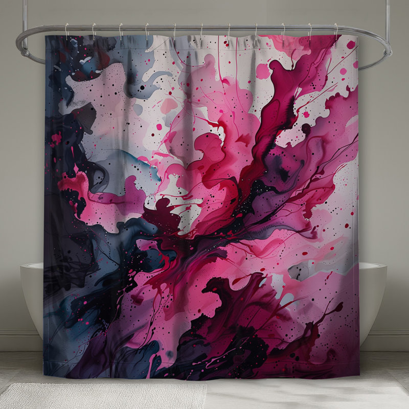 Rideau de douche Abstract Art, 70in W x 84in H