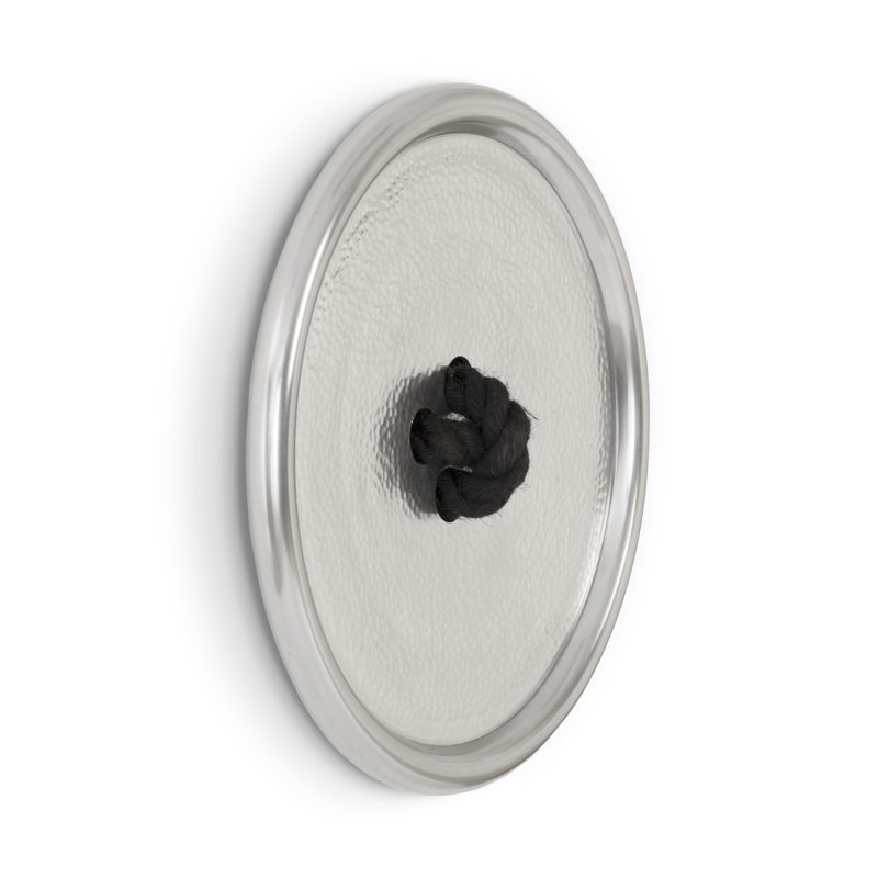 Dimensional Button Tile Wall Décor, Silver