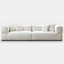 Causeuse-coussin modulaire en velours blanc-1295199747-1295199805