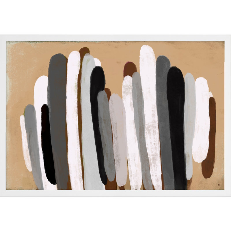 Desert Sprouts par Studio M - peinture encadrée, H 14 po x l 20 po x P 1,25 po, Cadre blanc