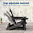 Smooth Motion Glider Adirondack Chair, 3-Position Adjustable Outdoor Chair, HDPE Easy Assembly & Ergonomic Back Support for Patio-698870919