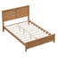 Lit plateforme moderne en bois massif avec support de lattes en bois robuste-1052652761