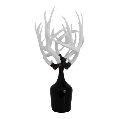 Antler Handmade Glass Decorative Bottle
