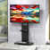 Heavy Duty Universal Floor Tv Stand Mobile Tv Cart With Shelf For 32"-65'' Led Lcd Tv Vertical/ Horizontal Display