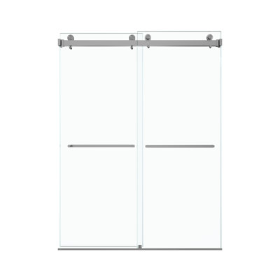 Rowan Frameless Double Sliding Shower Door With Premium Safety Glass And Durable Stainless Steel