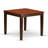 3 Piece Kitchen Table & Chairs Set Contains a Square Dining Room Table and 2 Linen Fabric Dining Chairs, Mahogany-1204469784