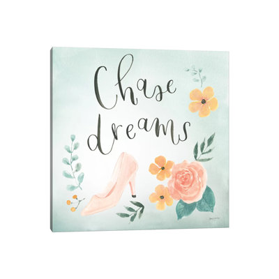 Chase Dreams I Green by Jenaya Jackson - Wrapped Canvas Print