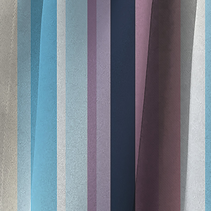 Vibrant mauve rayé à motif harmonieux - Rideau rayé occultant - 1 panneau, L 52 po x L 120 po