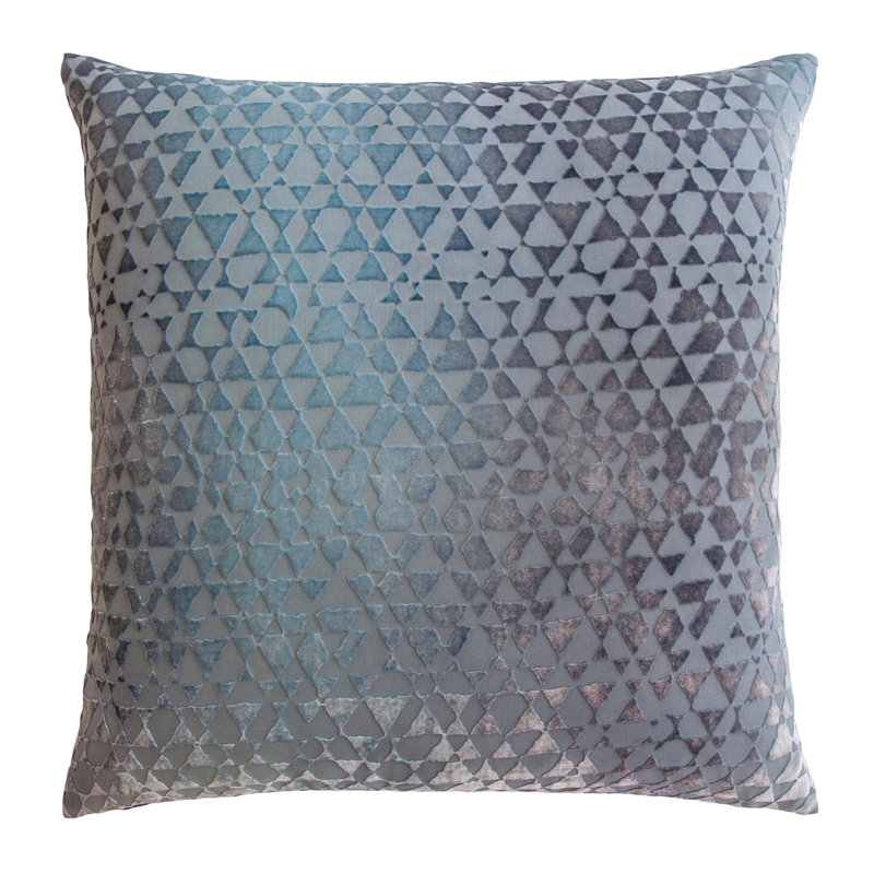 Square Velvet Pillow Cover & Insert, 22" x 22", Dusk