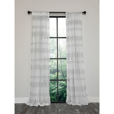 Waqar Semi Sheer Curtain Single Panel