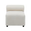 Canapé modulaire en U beige de 6 pièces pour espace de vie, 114 po Profondeur, structure solide, mousse souple à haute résilience, dossier rond, arrangement, assemblage sans effort avec le tissu,