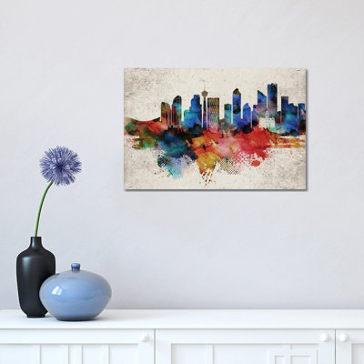 Calgary Calgary par Walldecoraddict - Estampe numérique sur toile tendue avec châssis