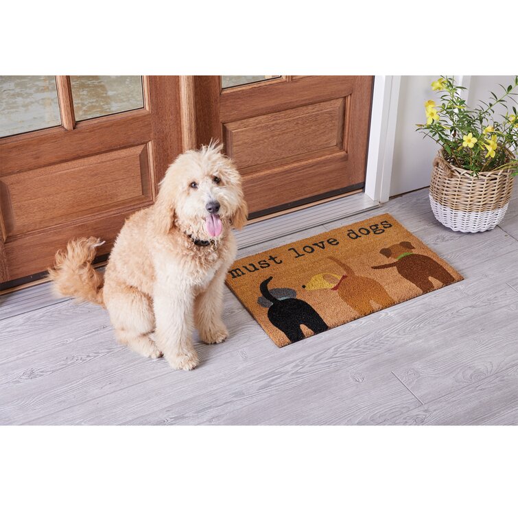 Mud Pie Must Love Dogs Doormat