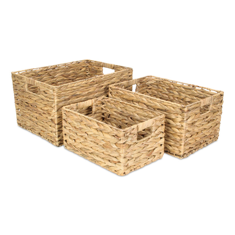 Ensemble de paniers 3 pièces en osier