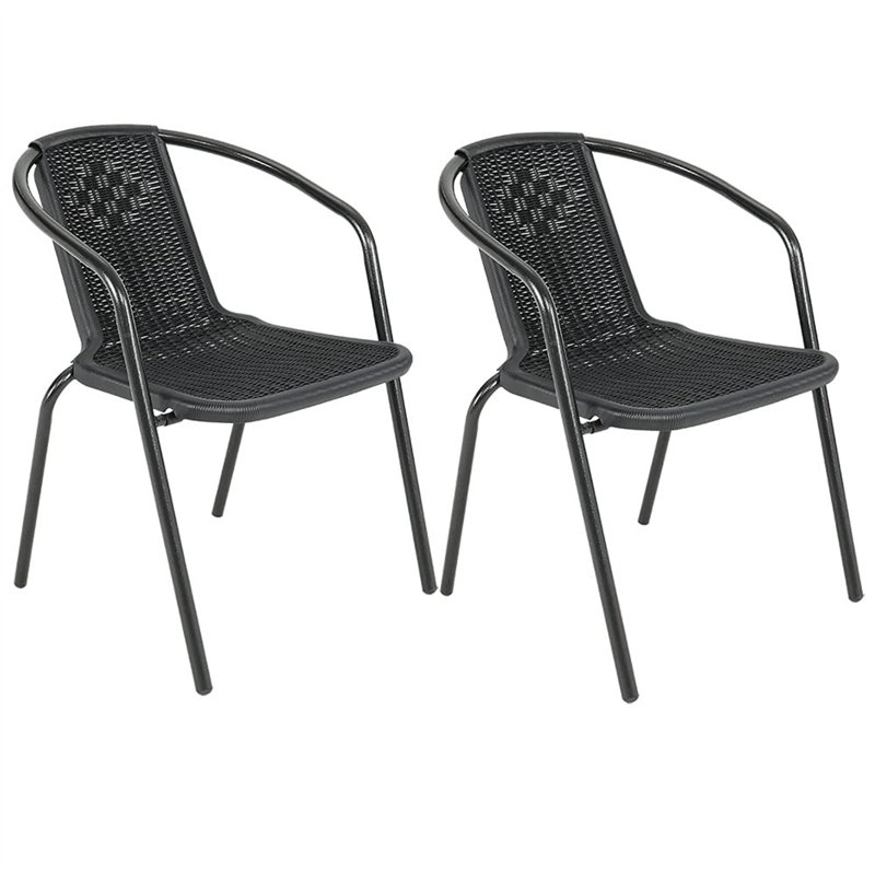Billingsly Stacking Patio Dining Armchair with Cushion