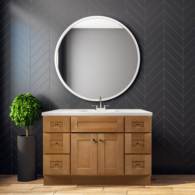 Ensemble de meuble-lavabo 48 po, entièrement assemblé, Brookwin, Sherwin Williams - Design House, 215798, Brun clair