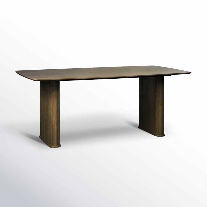 Table de salle à manger Iris, Chêne fumé