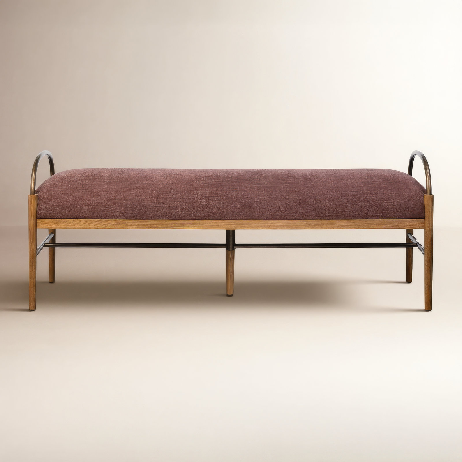 Demi 60" Entryway Bench, Laughlin Plum