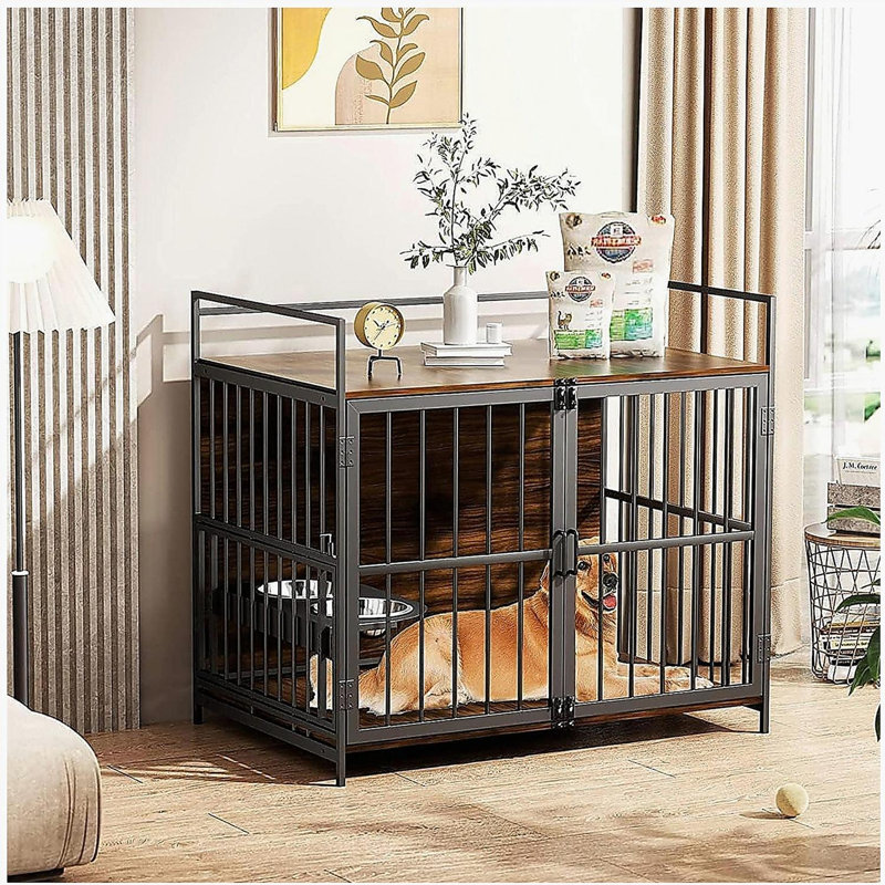 Cage pour chien style cage pour grands chiens d'intérieur très robuste 41 po