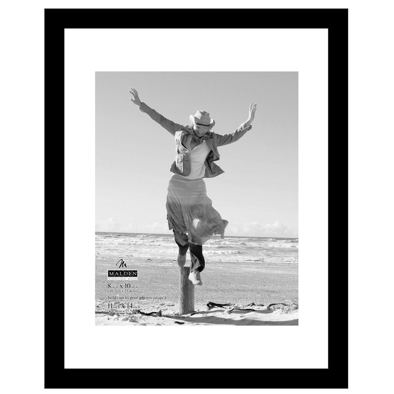 Moretz Black Wood Matte Picture Frame, 8" x 10"